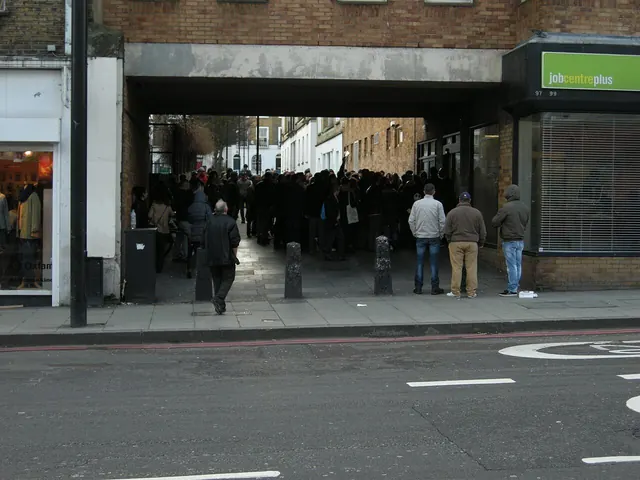A Crowd outside Camden Job Centre - panoramio